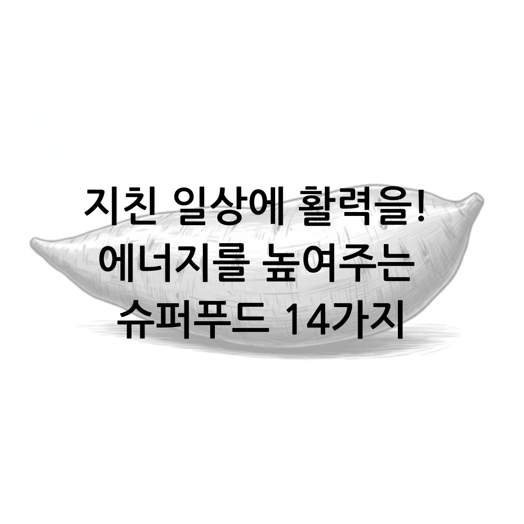 지친 일상에 활력을! 에너지를 높여주는 슈퍼푸드 14가지
