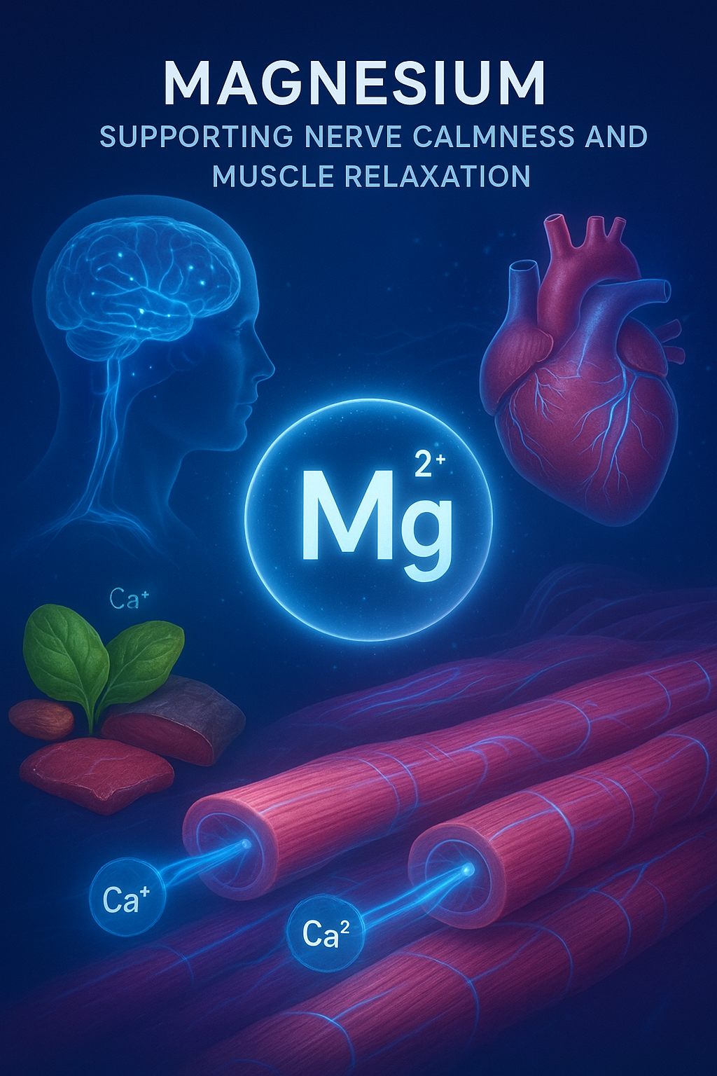 마그네슘이 신경을 안정 시키고 근육 긴장을 완화한다