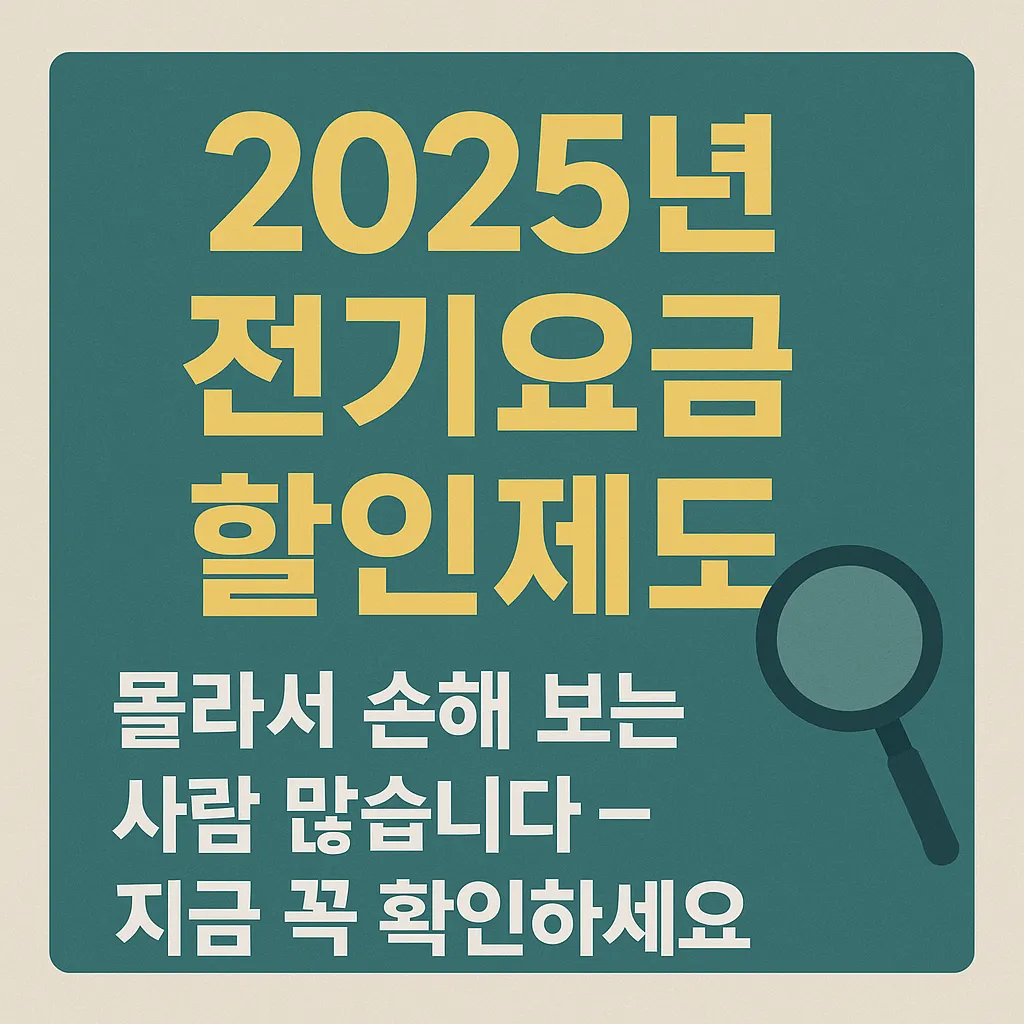 2025년_전기요금 할인제도,_몰라서_손해_보는_사람_많습니다_&ndash;_지금_꼭_확인하세요!