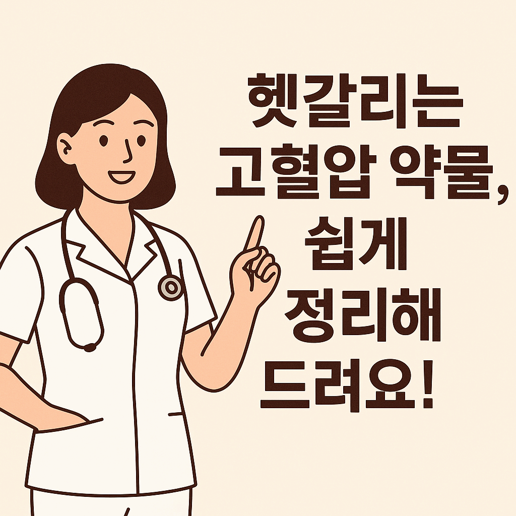 고혈압 환자의 약물요법 및 간호 관찰사항 완전정리