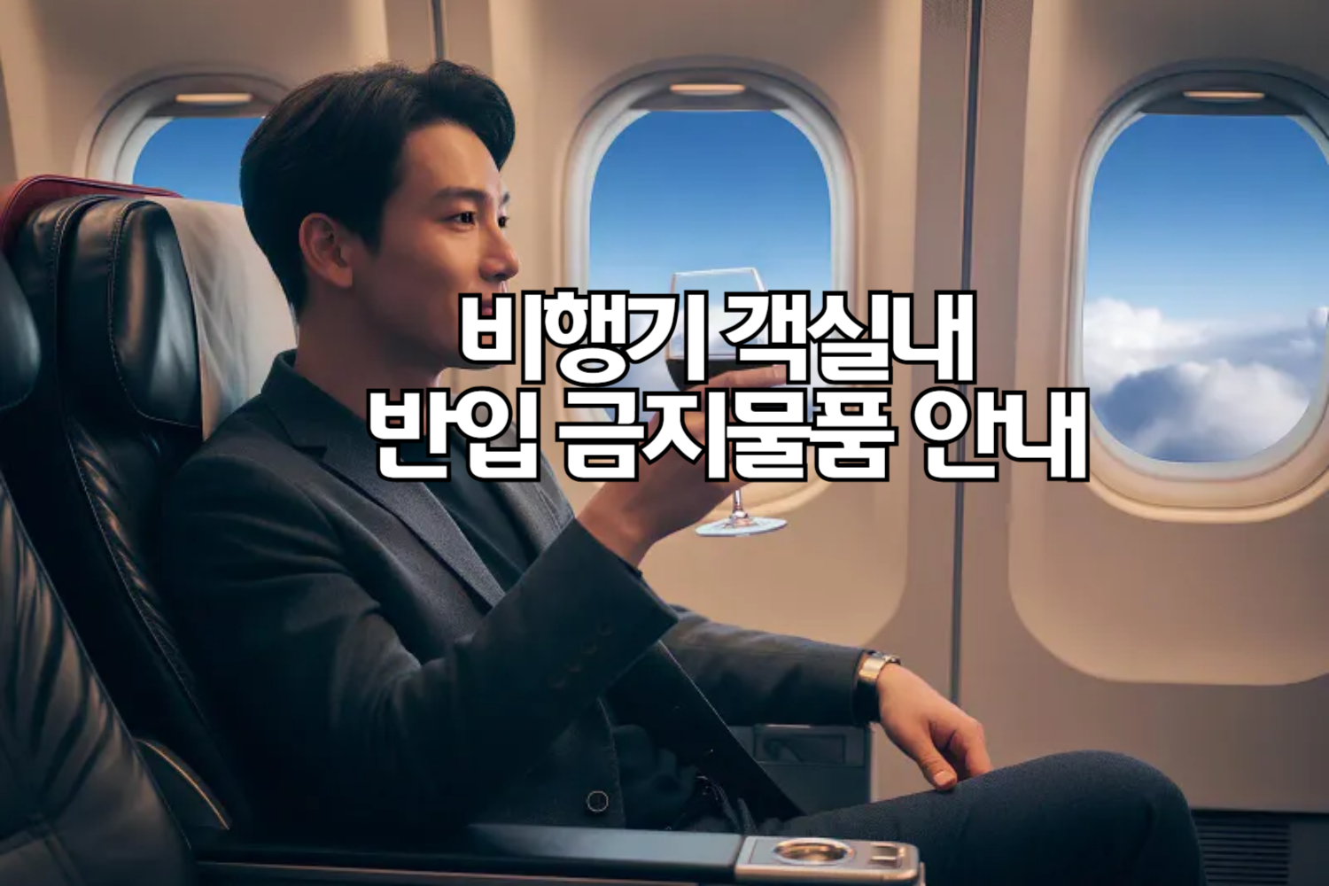 비행기 객실내 반입 금지물품 안내