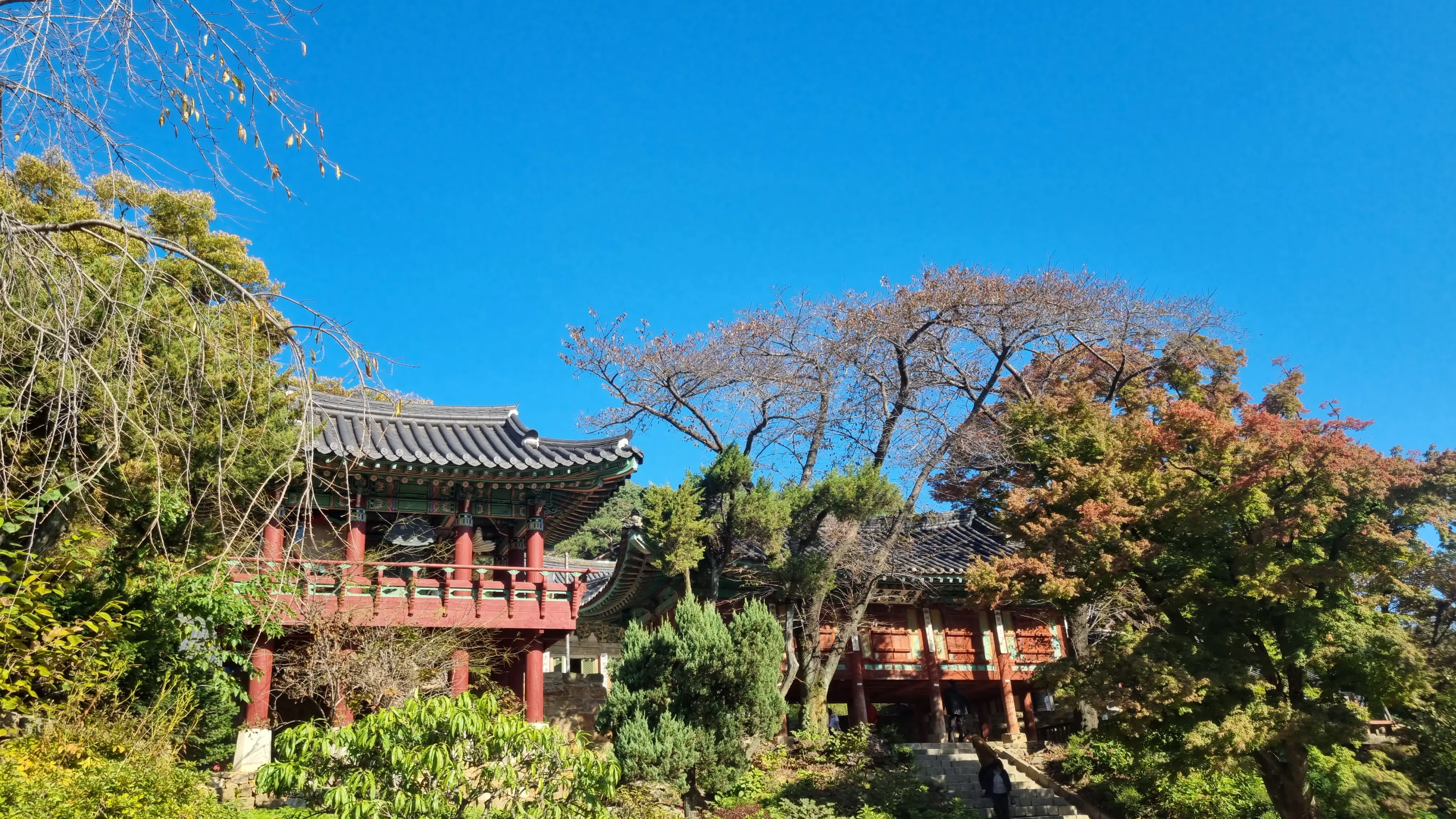 단풍이 시작된 강화 전등사, 레트로 까페 조양방직, 주차장, 메뉴 , 강화도 여행