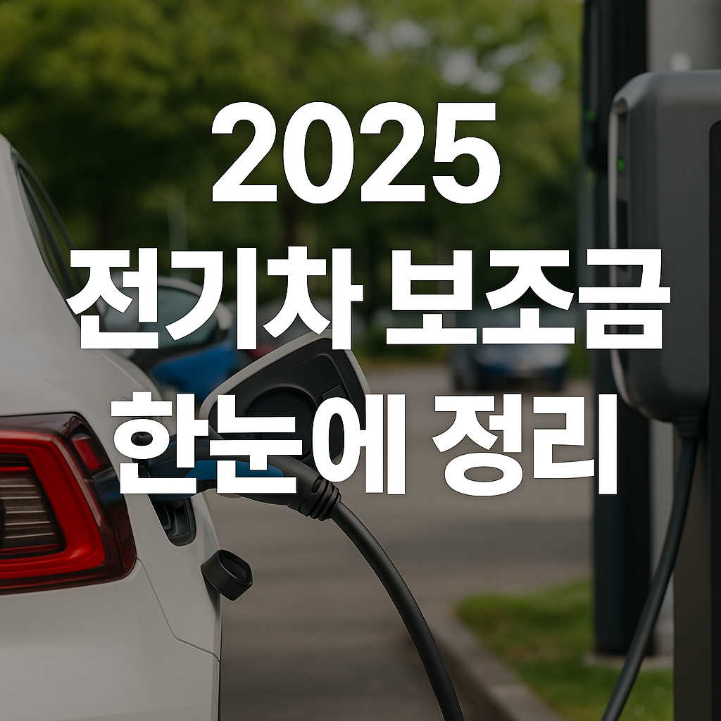 2025 전기차 보조금 총정리