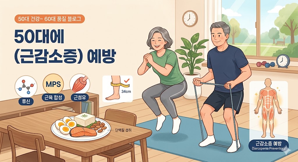50대 근감소증 예방을 위한 단백질 식단 사진