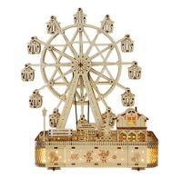 셀브레인 대관람차 무드등 오르골 뮤직박스 3D 나무 입체퍼즐