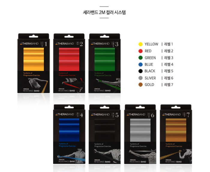 세라밴드 색상별 강도