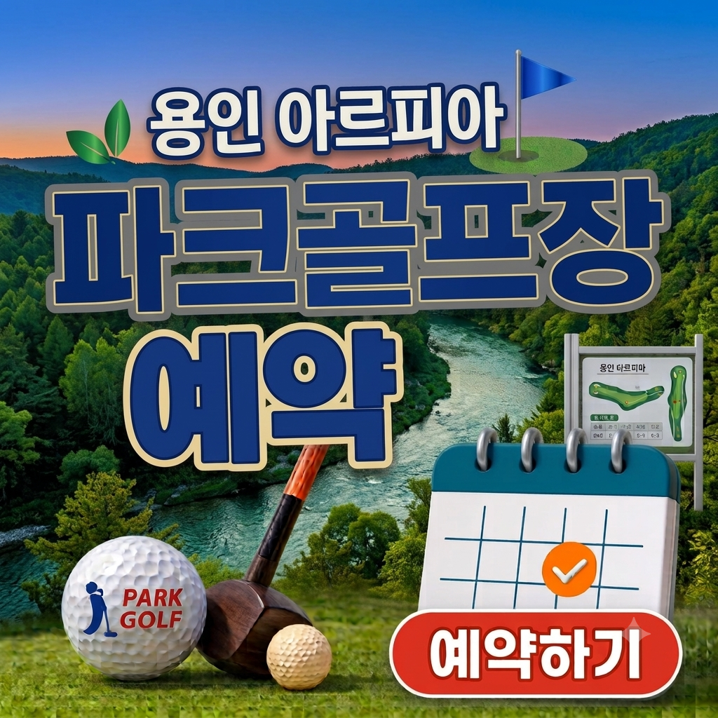 용인 아르피아 파크골프장 예약 방법 이용요금 무료 라운딩 기회