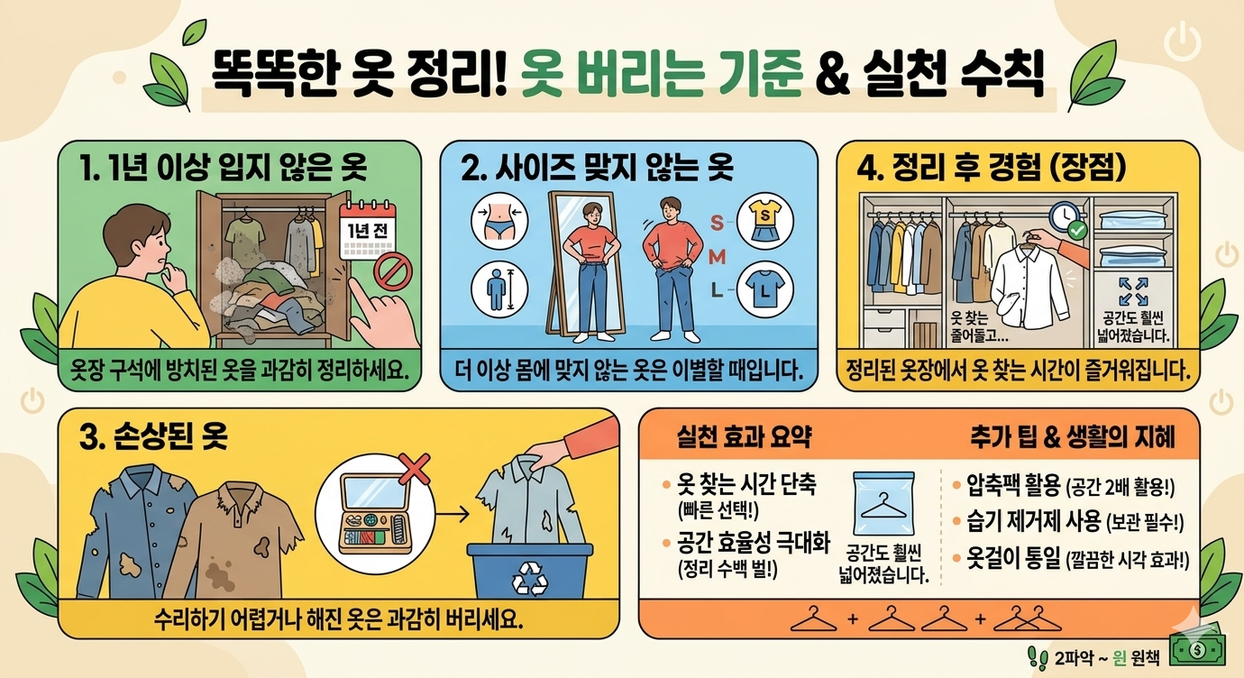 봄철 옷 정리 방법 (계절 옷 정리 제대로 하는 법)