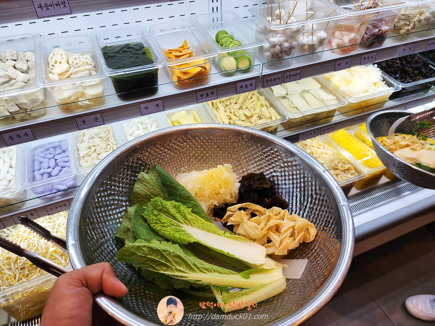 마라탕 재료 선반