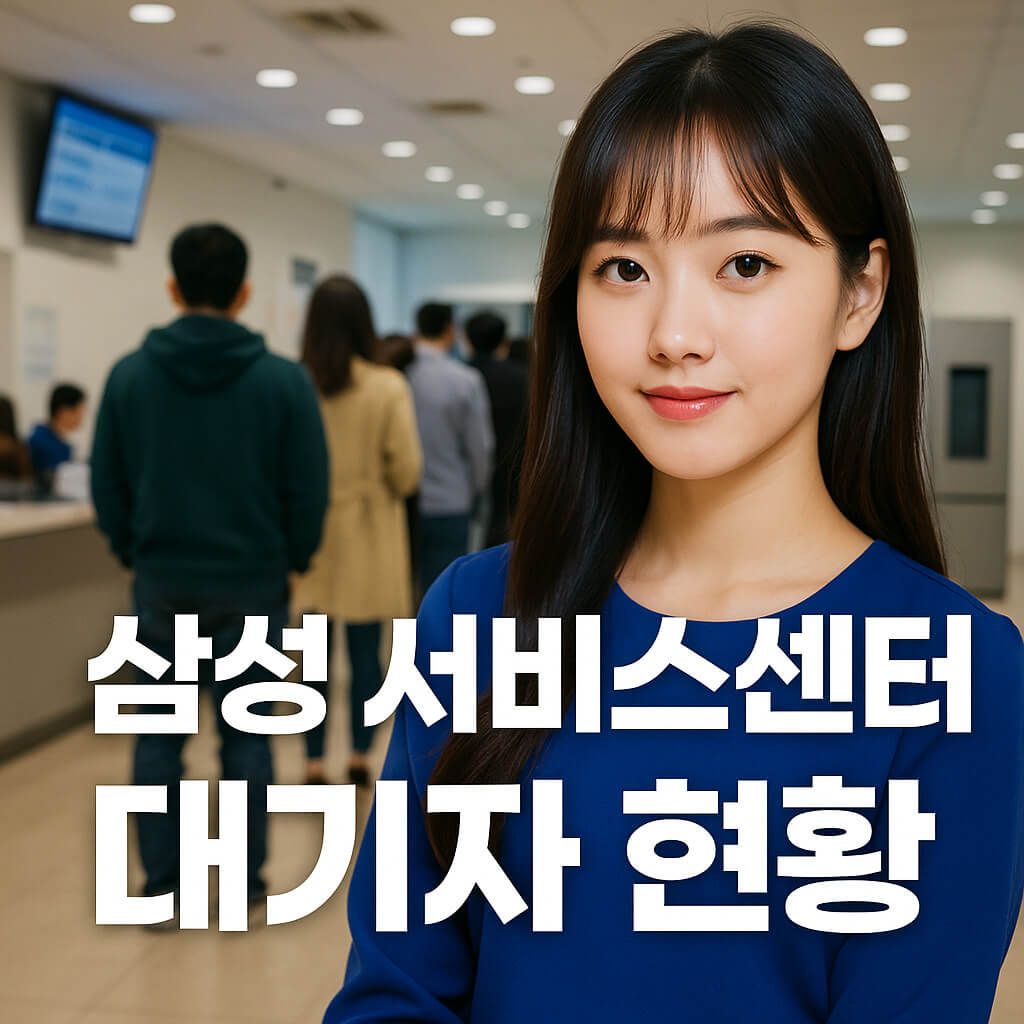 삼성 서비스센터 대기자 현황 수리 혼잡 상황 보기 전국 센터!