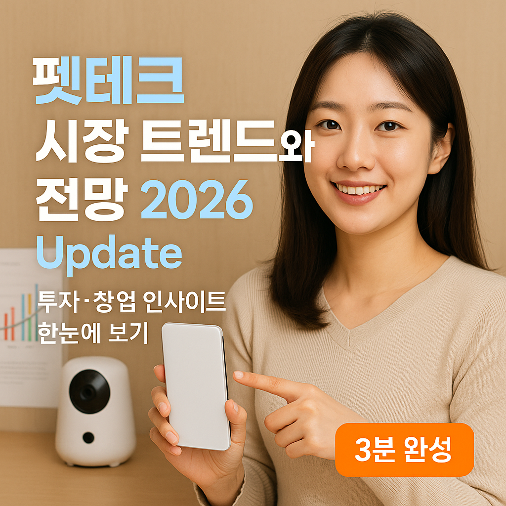 펫테크 시장 트렌드와 전망 2026 Update | 투자·창업 인사이트 한눈에 보기
