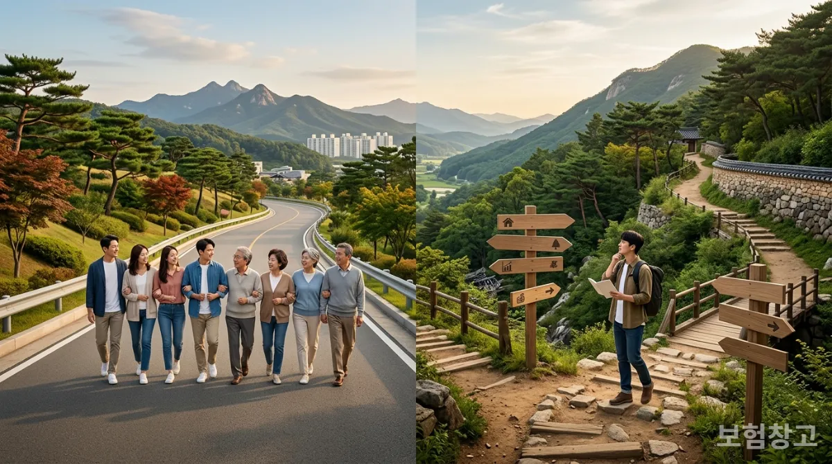 국민연금과 개인연금의 주요 차이점을 시각적으로 비교하는 이미지