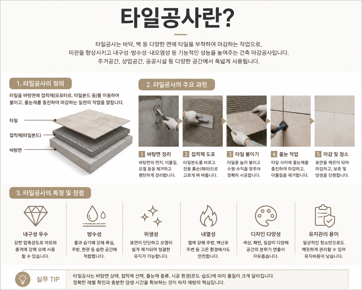 타일공사란