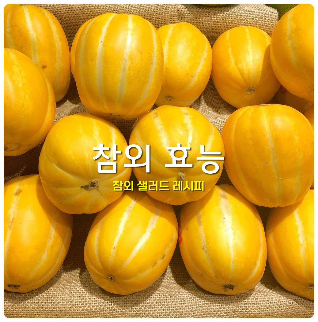 참외 효능, 참외 샐러드 레시피