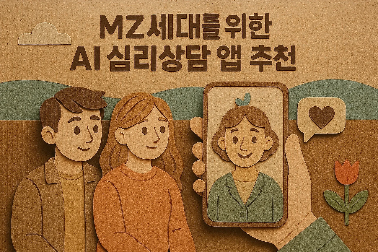 MZ세대를 위한 AI 심리상담 앱 추천 관련 이미지