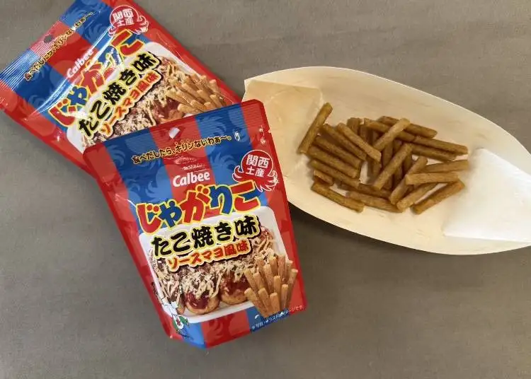 인기 과자를 오사카 명물 타코야키 맛으로! Calbee ‘쟈가리코 타코야키 맛’