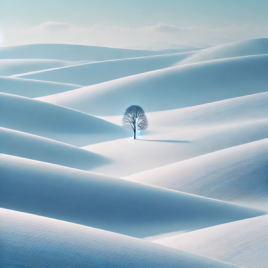 겨울엔 새하얀 눈꽃 언덕