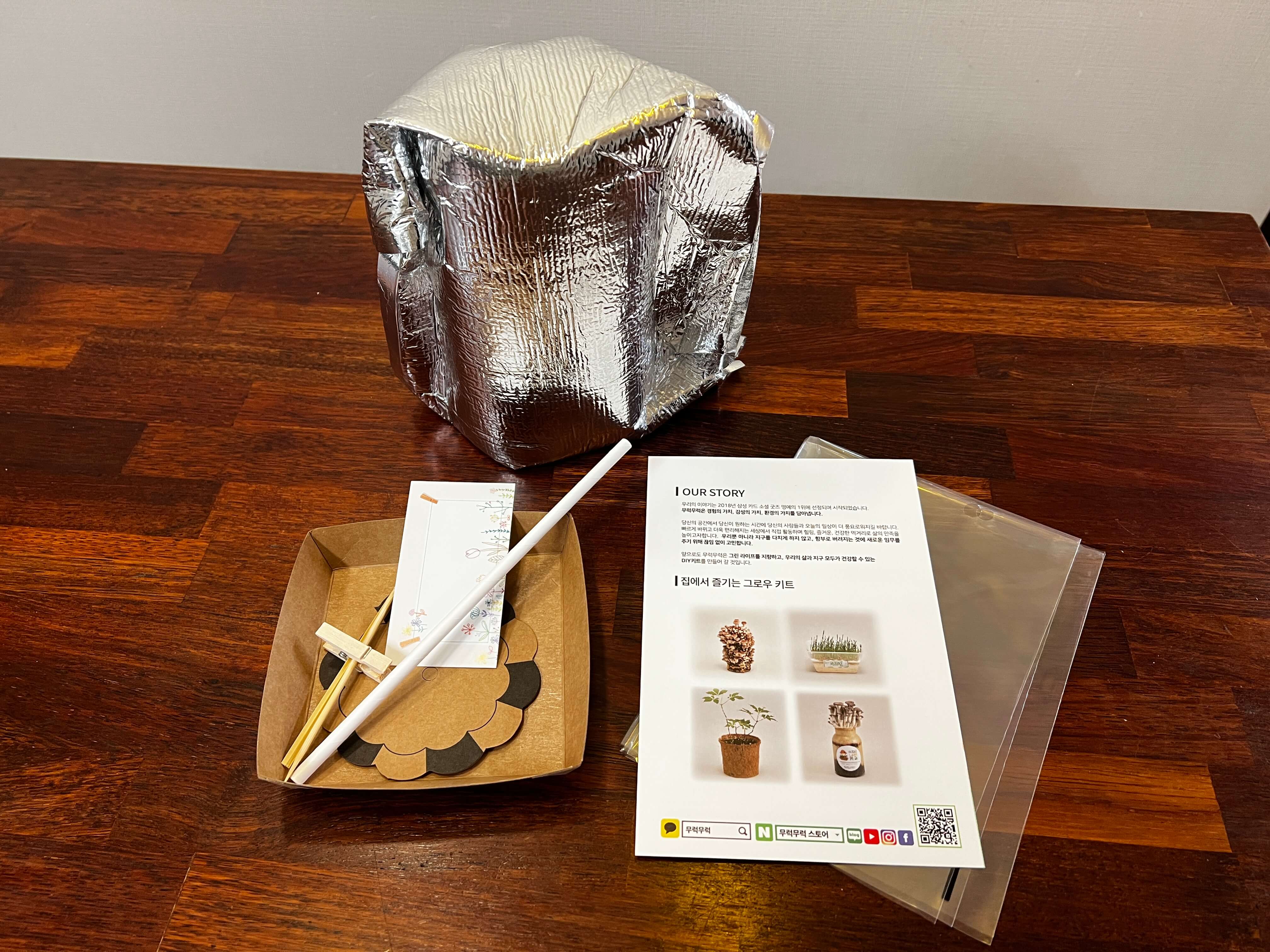 무럭무럭 느타리키트 ㅣ 집에서 버섯 키우기