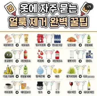 빨래 얼룩 제거 커피 김치 혈액 산소계표백 안전 사용법_15