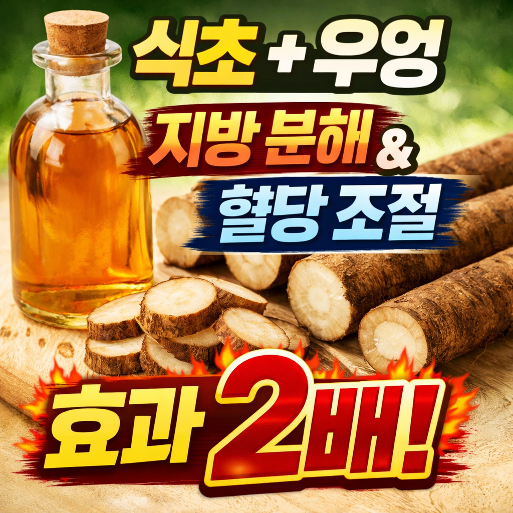 식초 + 우엉