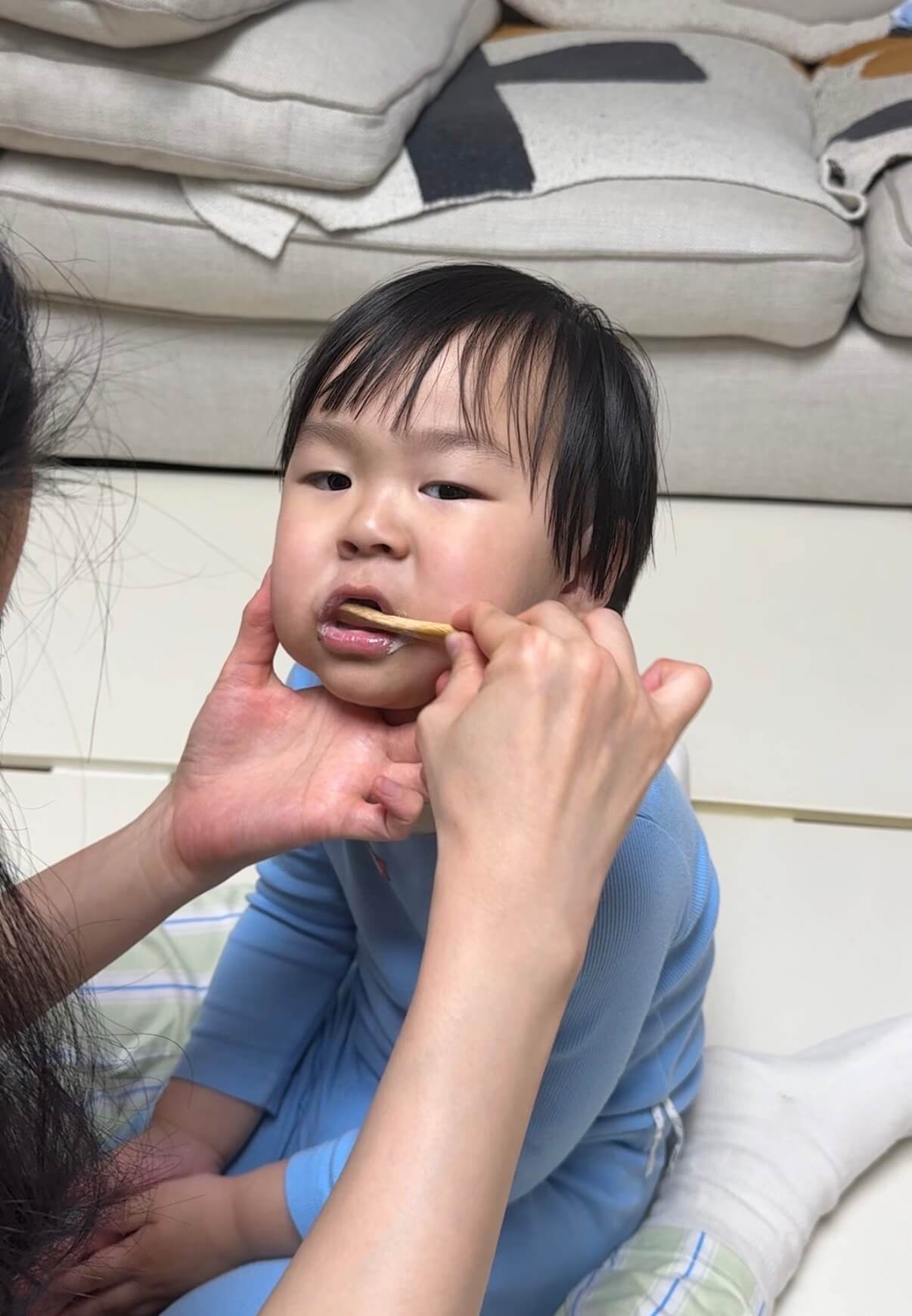 아이양치시키는법