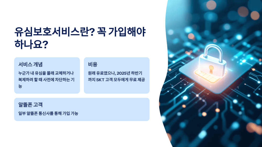 유심보호서비스란? 꼭 가입해야 하나요?