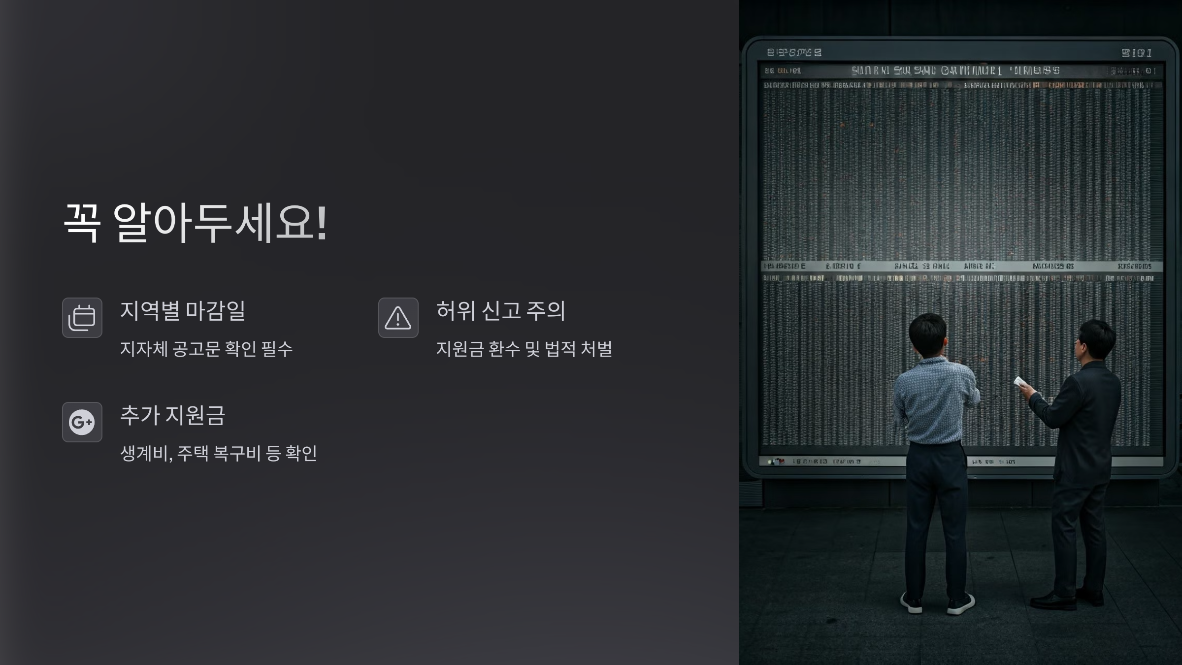 산불 피해 재난 지원금 신청 방법