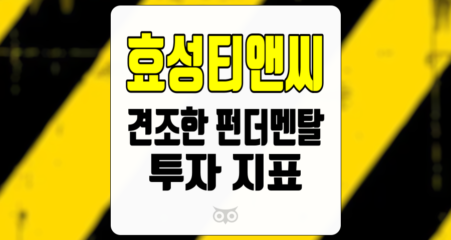 효성티앤씨, 안정적인 성과와 향후 전망이 기대되는 기업