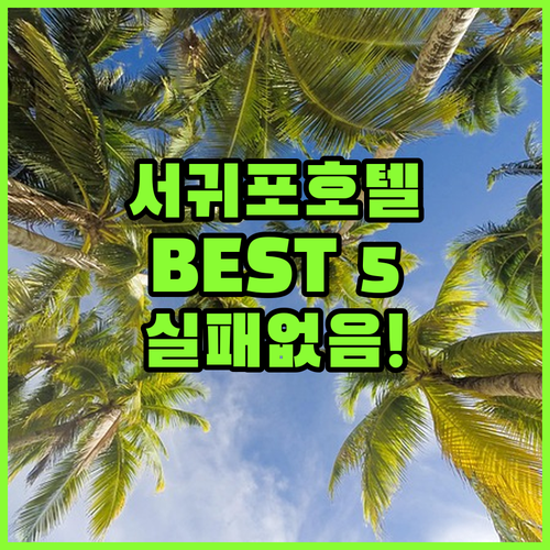 제주 서귀포 호텔 추천 5곳 위치와 ..