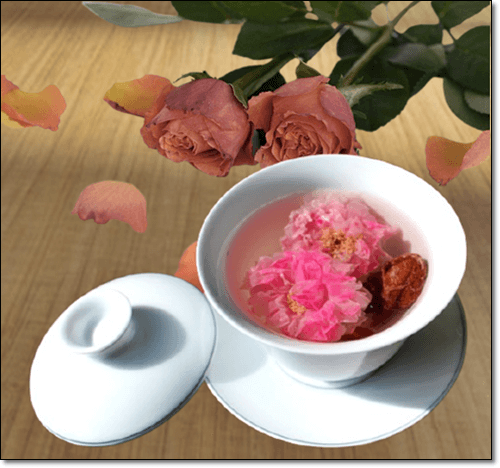 장미 꽃차