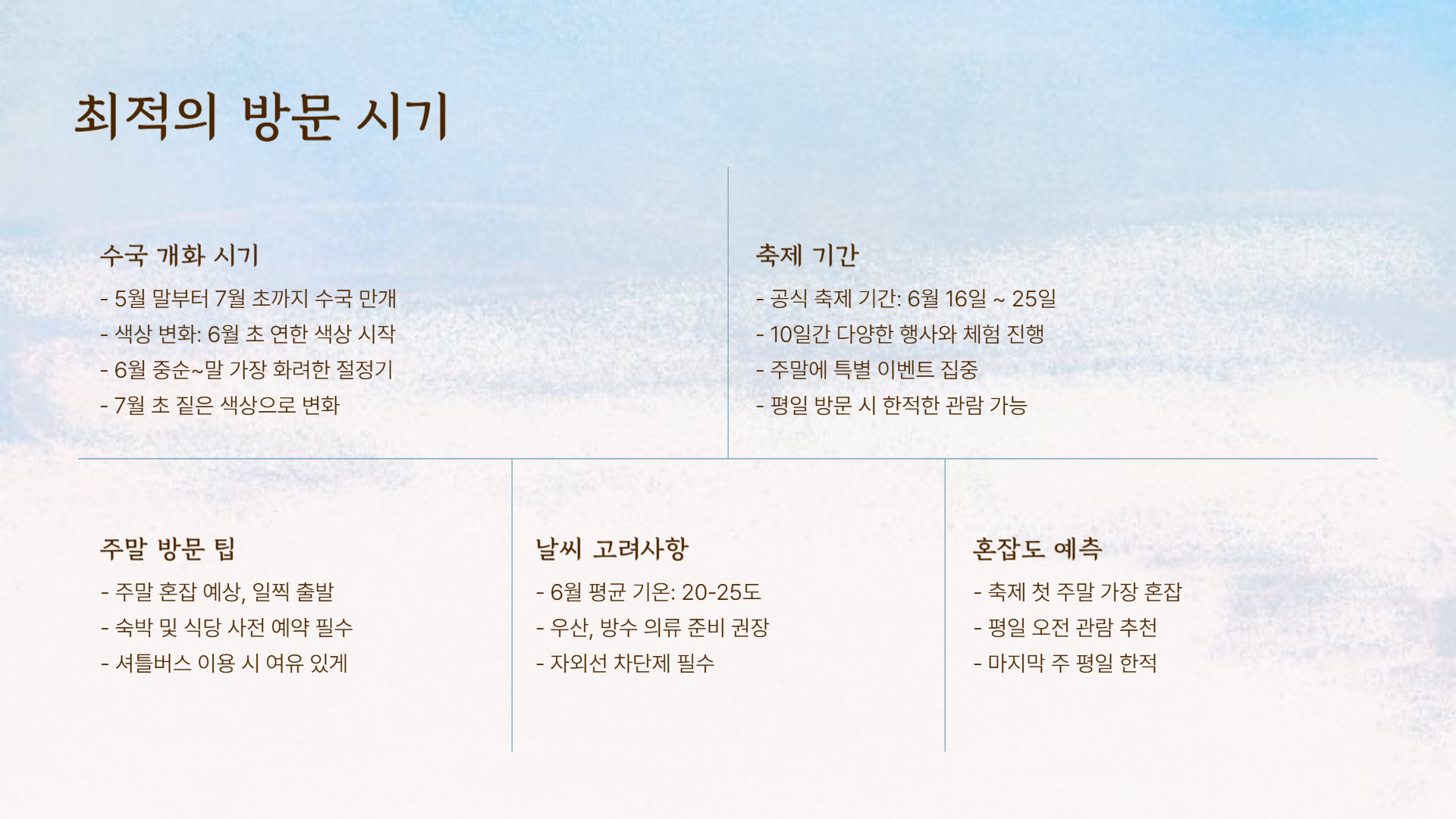 전남 신안 도초도 수국축제