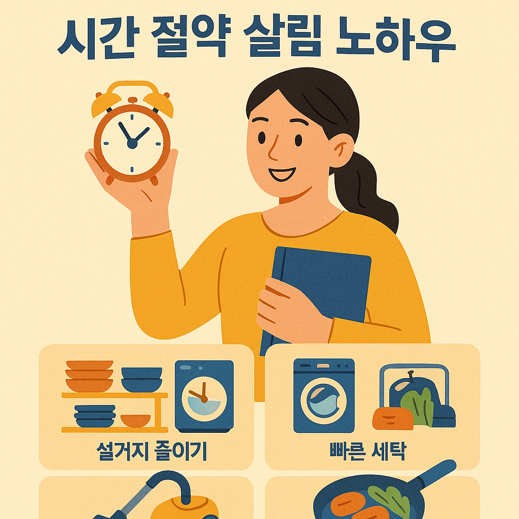 시간 절약 살림 요령 7가지