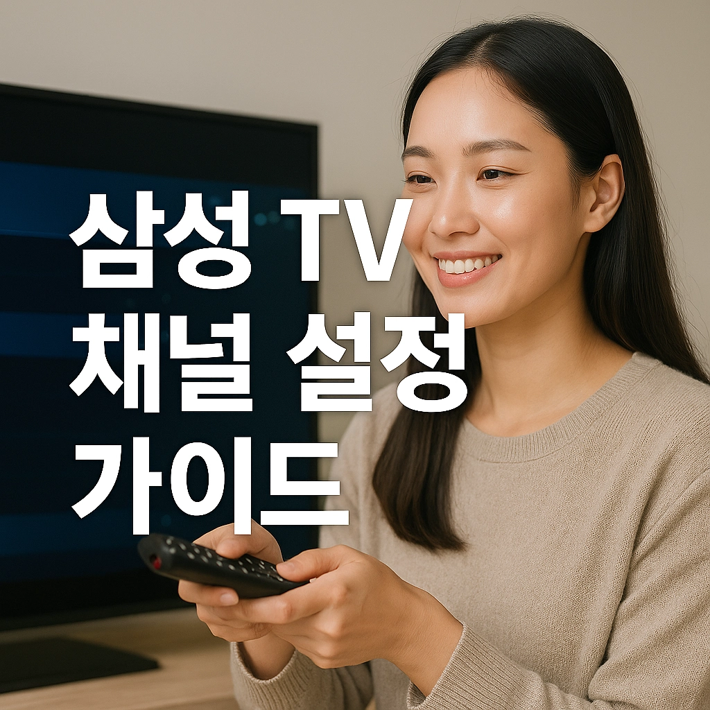 삼성 TV 채널 설정 가이드