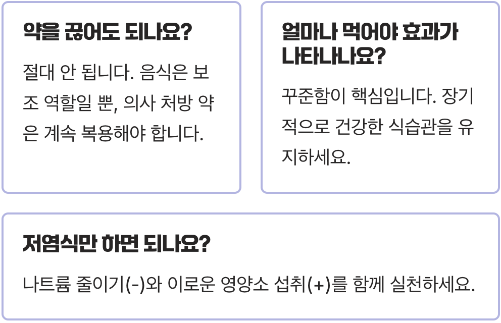 고혈압 낮추는 방법 좋은 음식 5가지