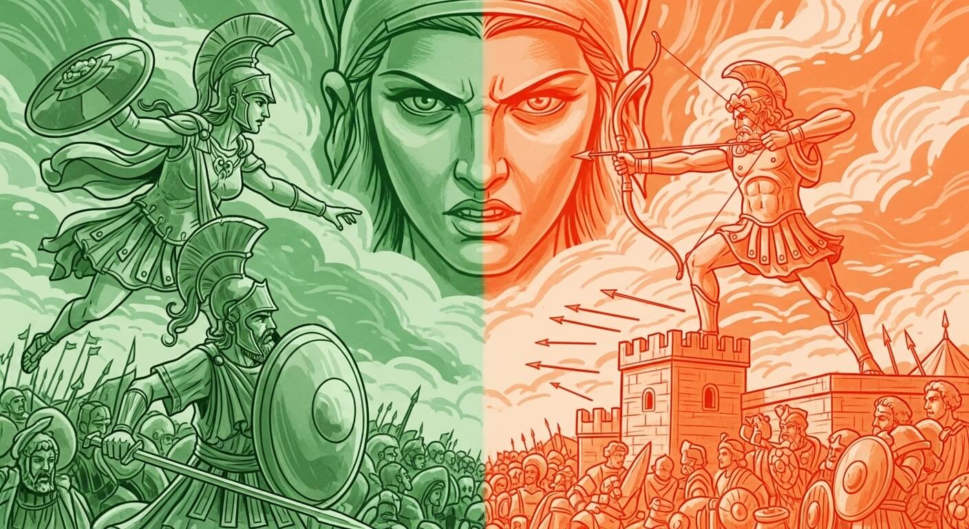 일리아드에서 인간을 구원한 신과 파멸시킨 신 분석 관련 사진