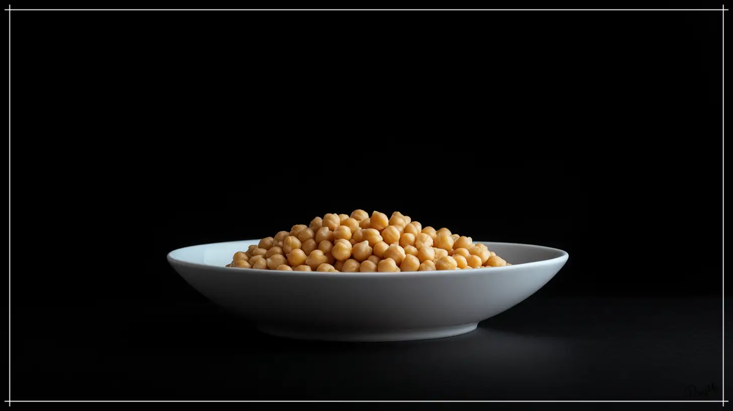 병아리콩을-접시에-담은-사진