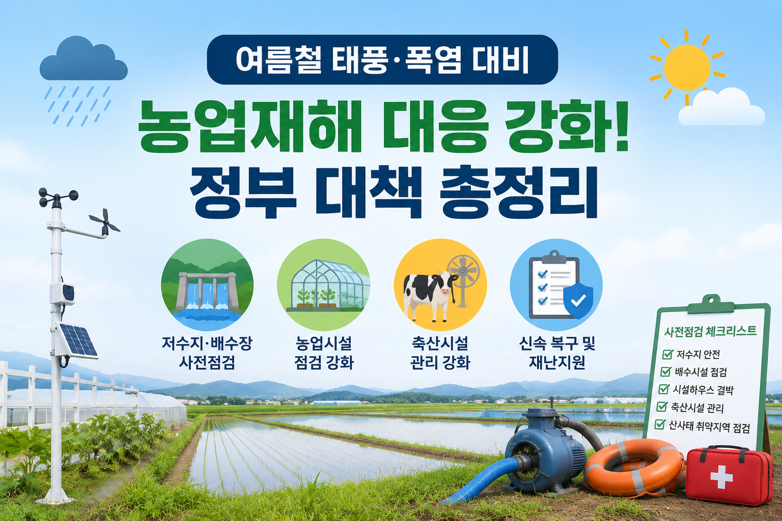 태풍·폭염 대비 강화된다? 농식품부 새 대책 총정리