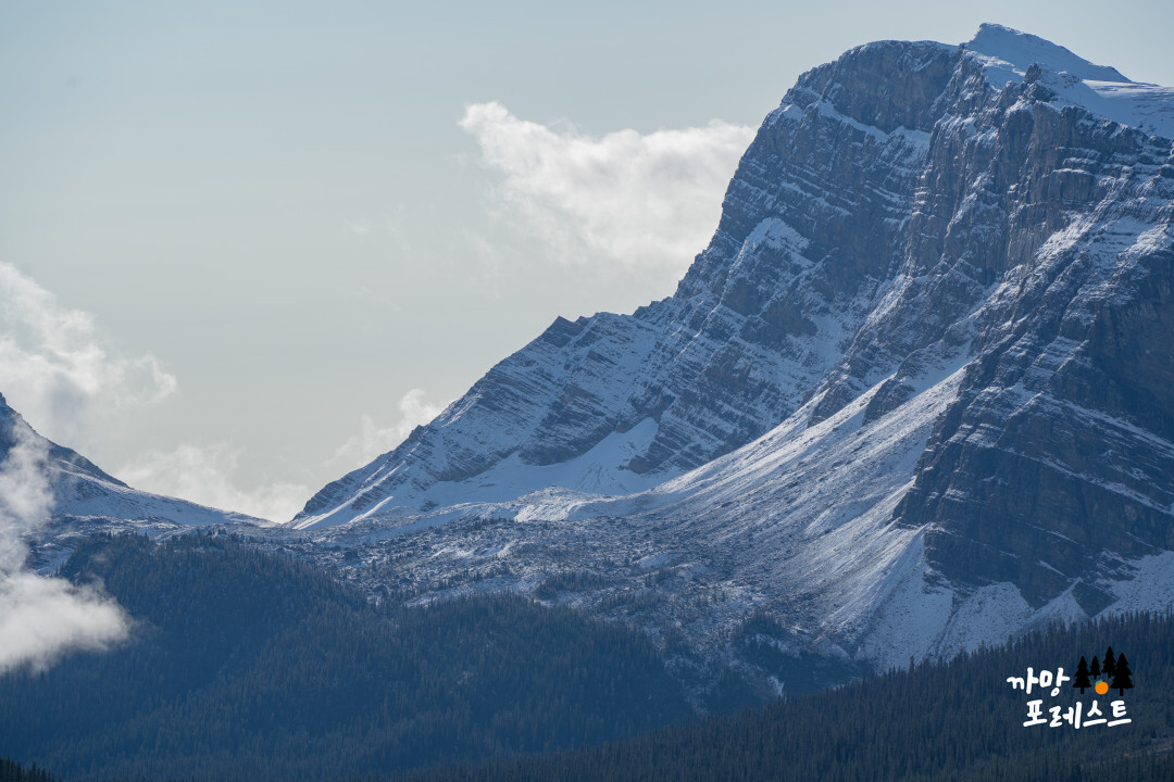 보우 레이크 웅장한 산맥