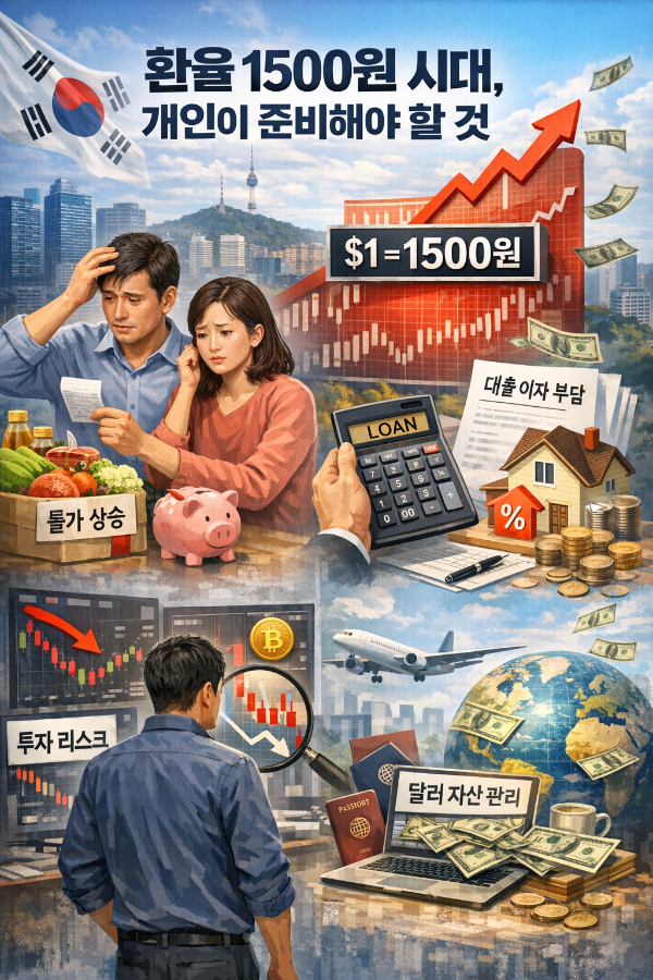 환율 1500원 시대, 개인이 반드시 준비해야 할 것
