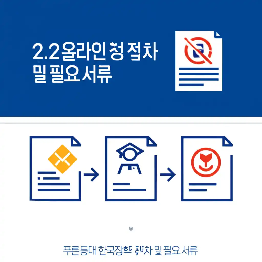푸른등대 한국장학재단 홈페이지 온라인 신청 절차와 필요 서류 목록