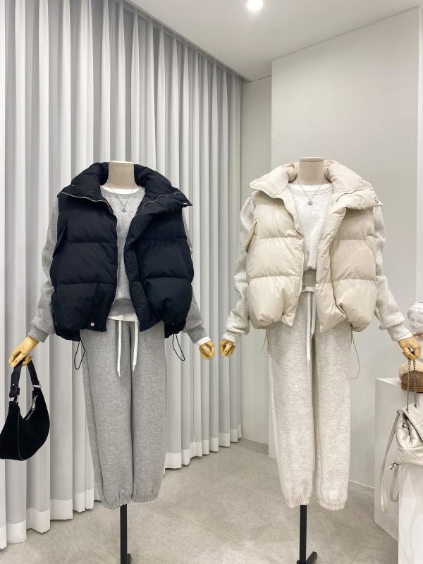 팡팡 웰론 오버핏 여성 패딩조끼