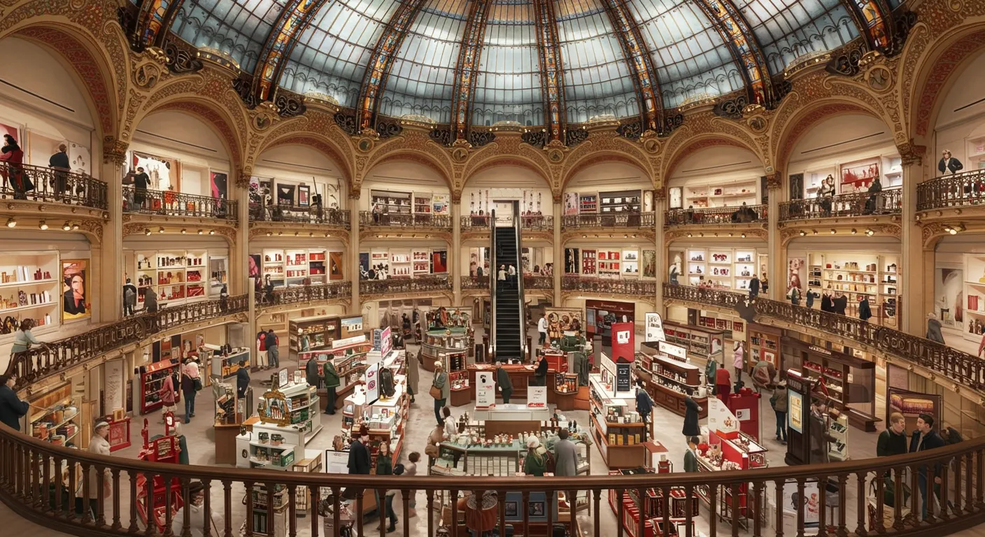 시계가 없는 백화점 모습