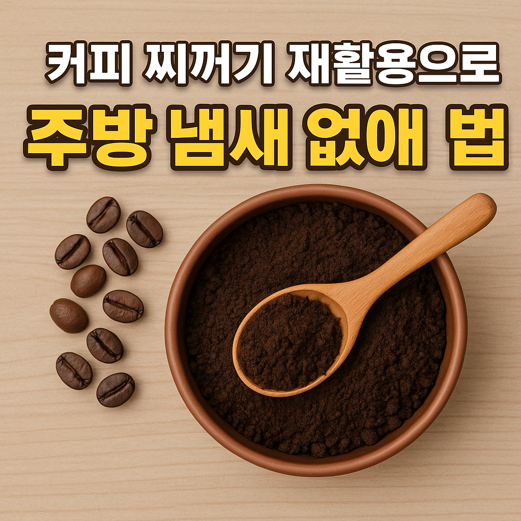 커피 찌꺼기 재활용으로 주방 냄새 없애는 법