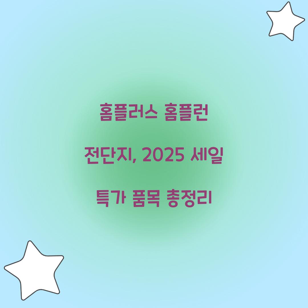홈플러스 홈플런 전단지