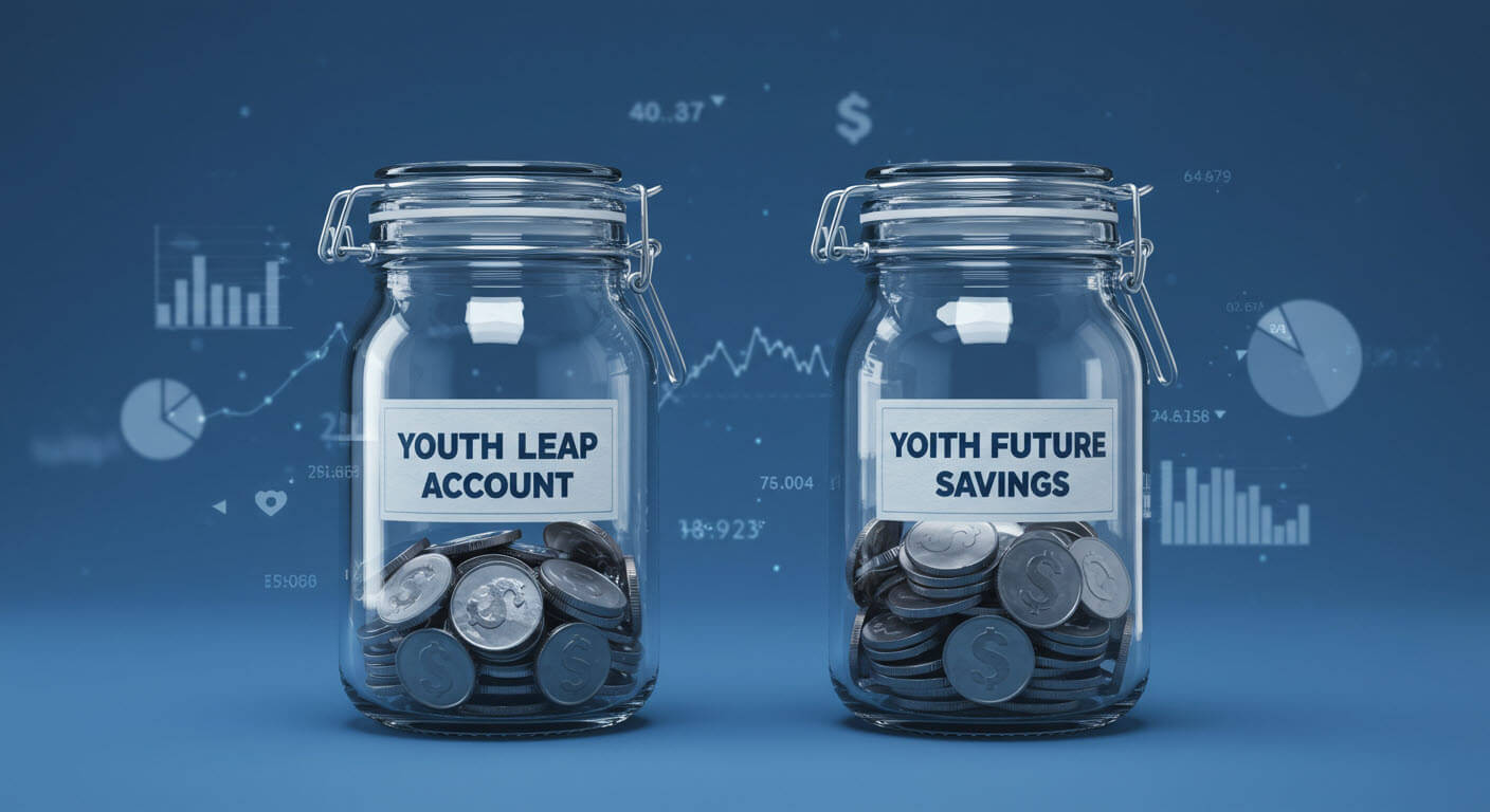 유리병2개에 코인이 들어가 있고 saving 이라고 되어있습니다.