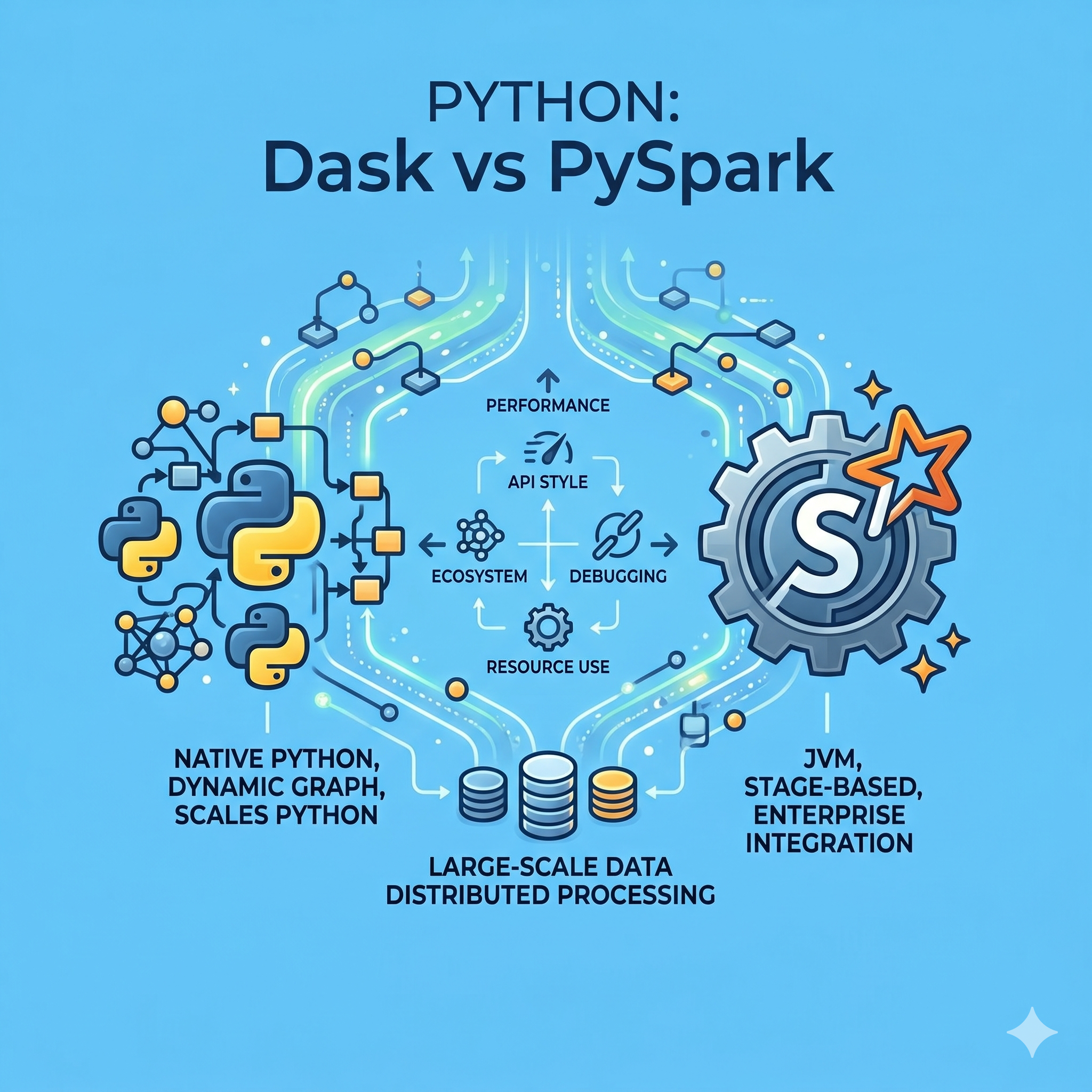 Dask vs PySpark