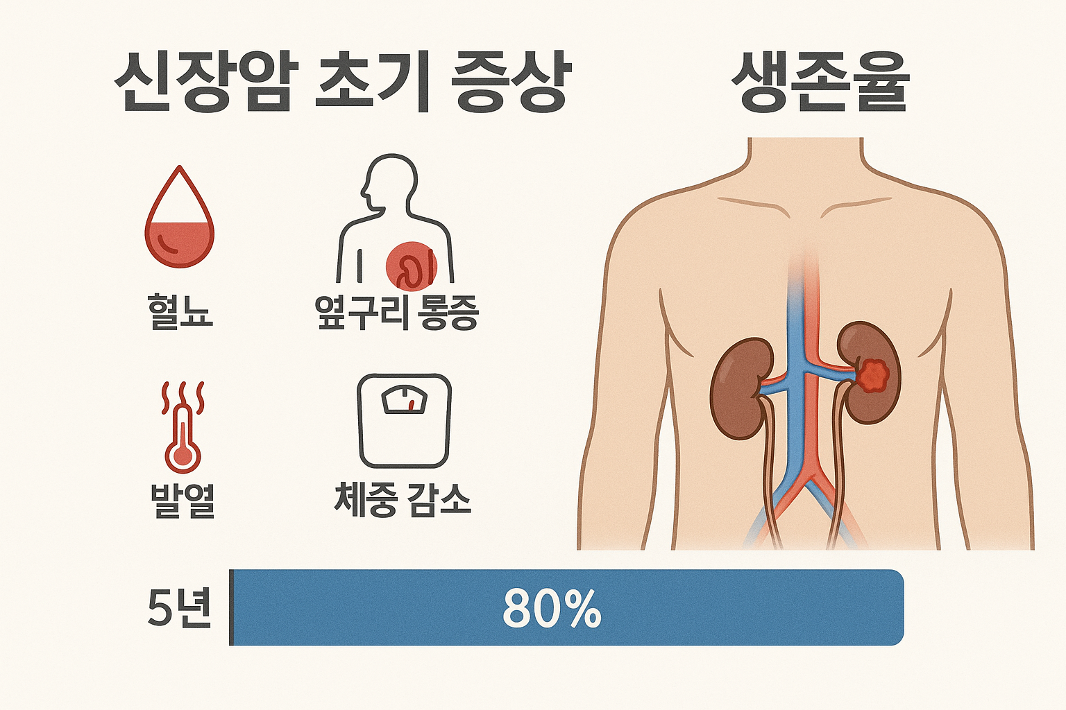 신장암 초기증상부터 생존율까지 총정리