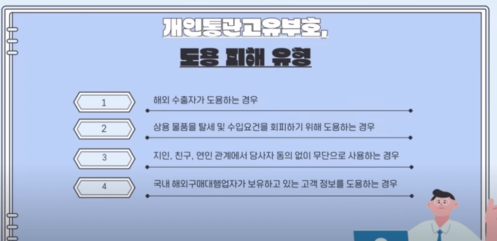 개인통관고유부호 도용