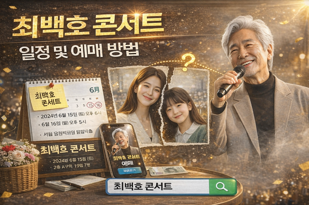 최백호 콘서트 예매 100% 성공하는 법