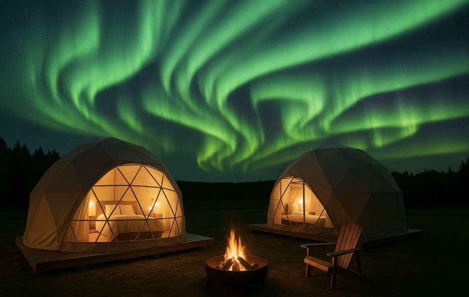 글램핑자의 오로라